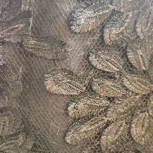 TOPSHOP Black Applique Skirt Size 6 NWT - Picture 5 of 13